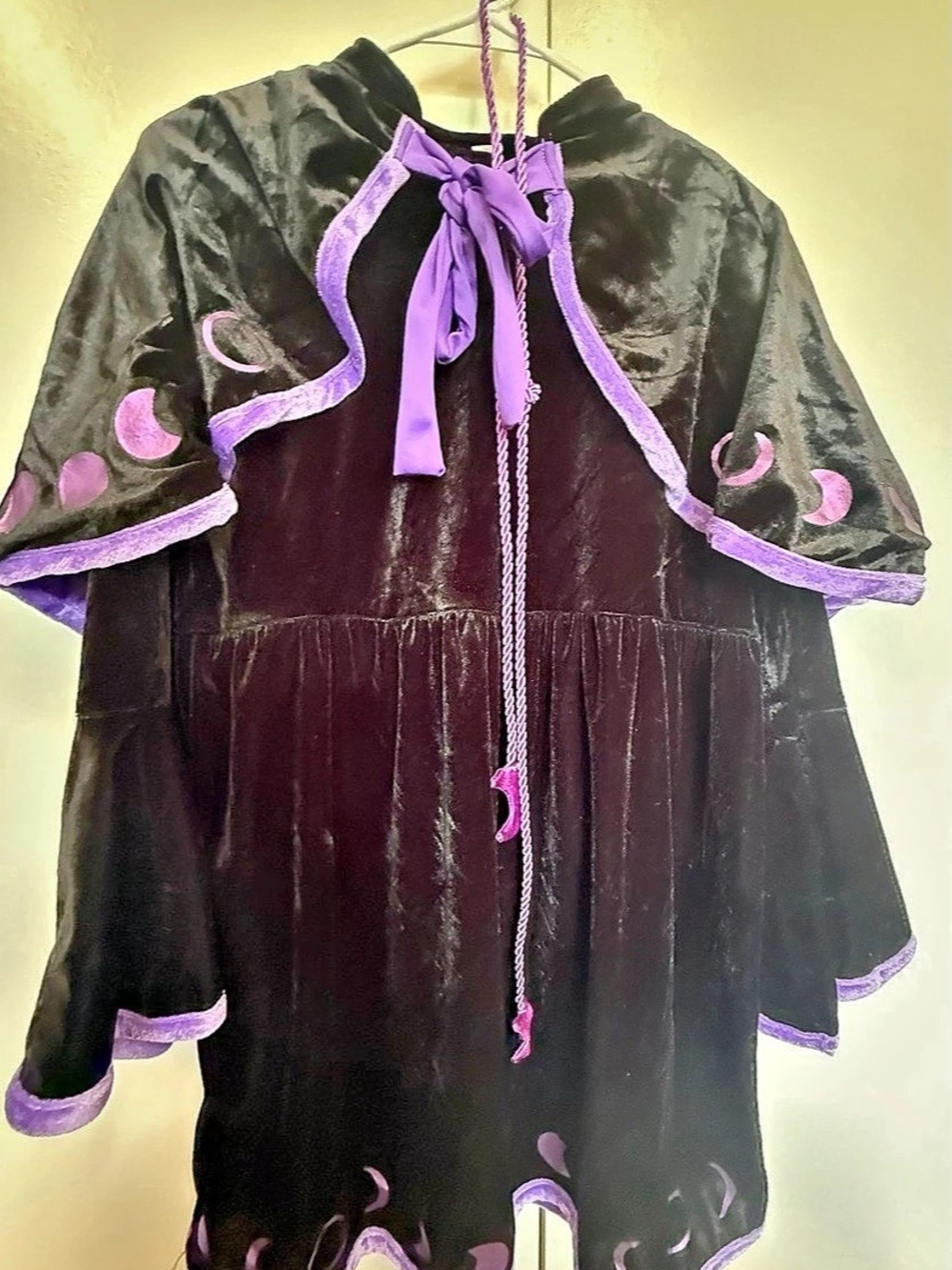 New deluxe wizard fortune teller dress and cape - Velvet - Halloween